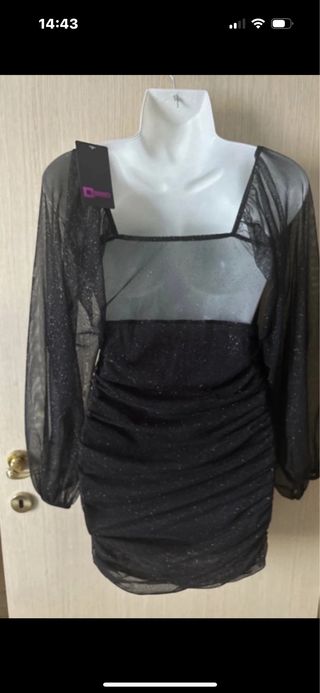 Vestito drappeggiato lurex nuovo