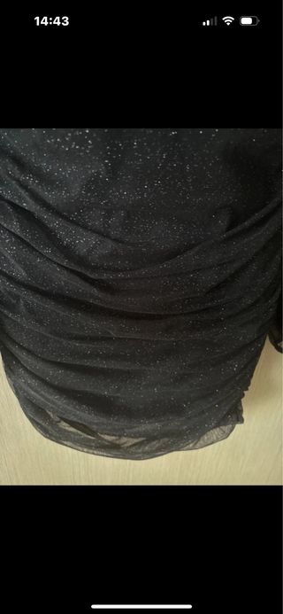 Vestito drappeggiato lurex nuovo