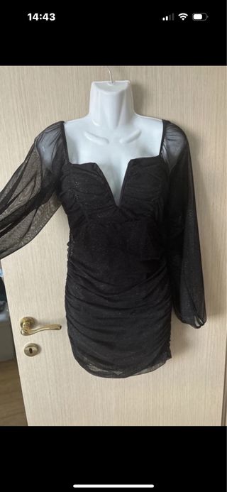 Vestito drappeggiato lurex nuovo