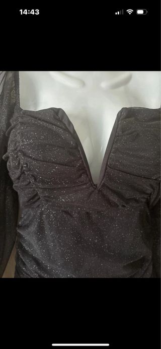 Vestito drappeggiato lurex nuovo