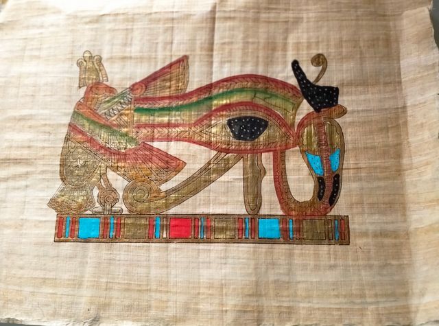 Due stampe egiziane su carta di papiro