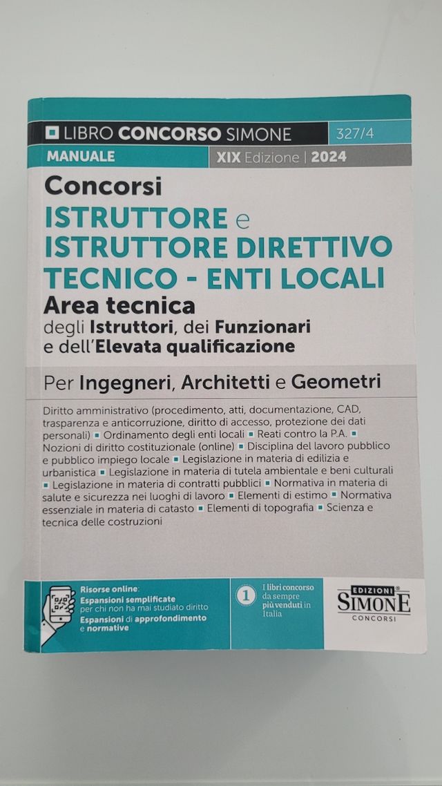 Libro Concorso istruttore Tecnico