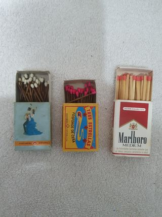 Caja de cerillas antiguas 