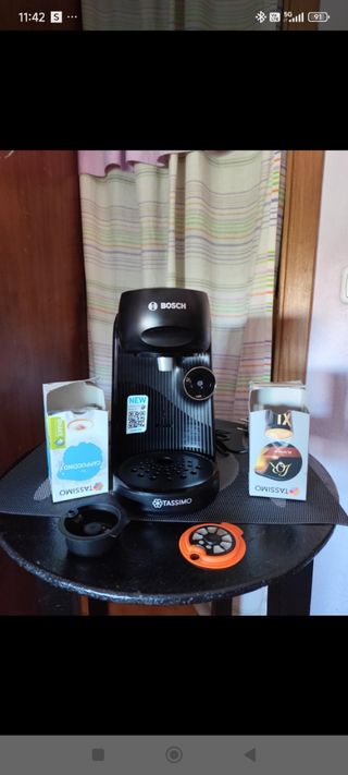 Cafetera negra Bosch Tassimo