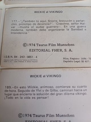 Cromos vickie el vikingo