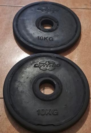 PESAS  DISCOS OLIMPICOS DE 5KG 10KG 15KG DE 50MM 