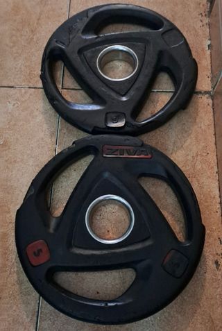 PESAS  DISCOS OLIMPICOS DE 5KG 15KG 20Kg DE 50MM