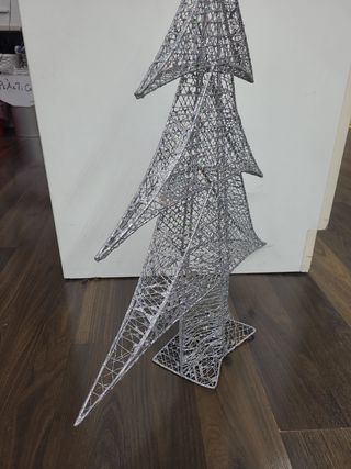 Árbol Navidad metal brillo