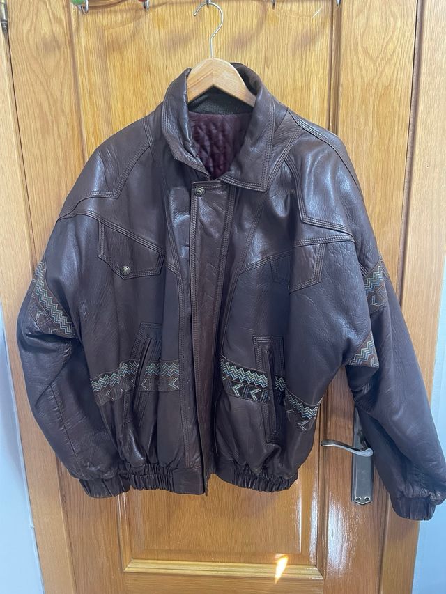 Chaqueta Cuero Vintage