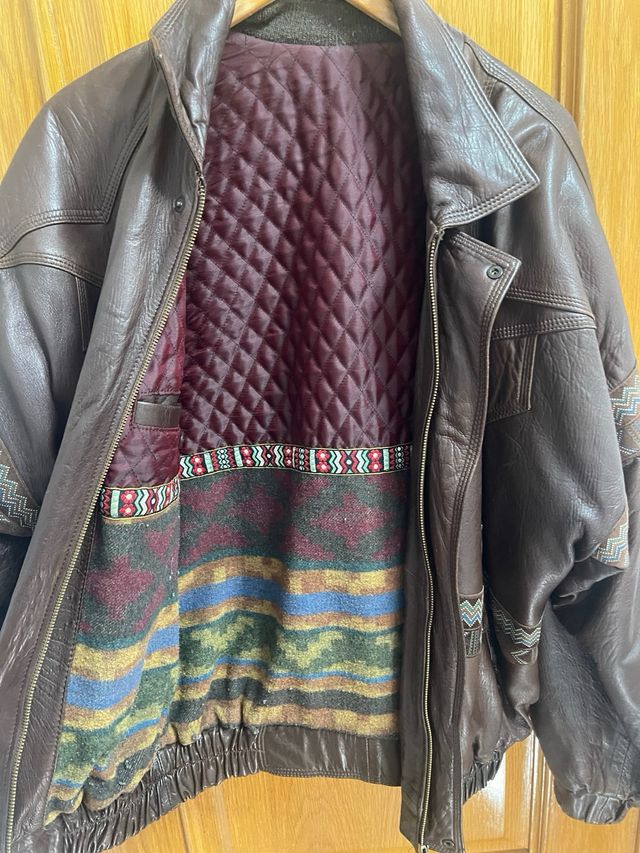 Chaqueta Cuero Vintage