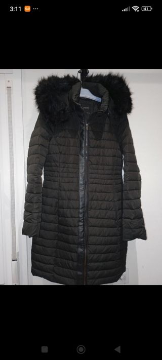 Abrigo de plumas para mujer