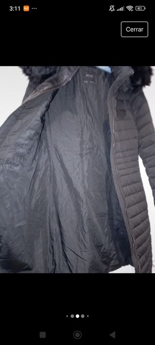 Abrigo de plumas para mujer