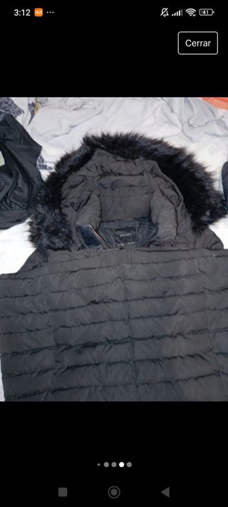 Abrigo de plumas para mujer