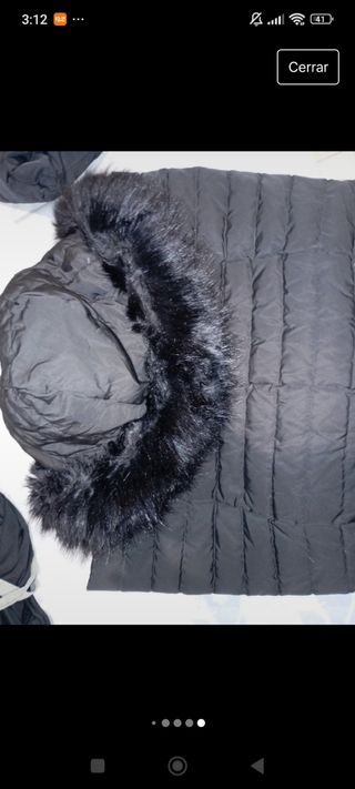 Abrigo de plumas para mujer