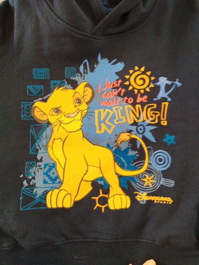 Sudadera Rey león talla 10 Disneyland Paris