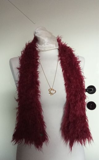 Benetton sciarpa ecopelliccia donna