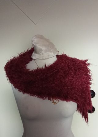 Benetton sciarpa ecopelliccia donna