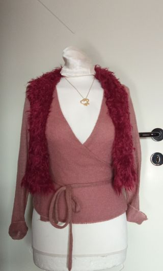 Benetton sciarpa ecopelliccia donna