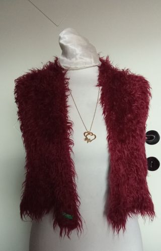 Benetton sciarpa ecopelliccia donna