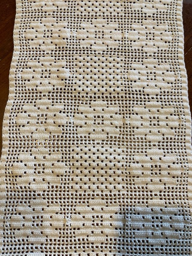 Runner realizzato all’uncinetto