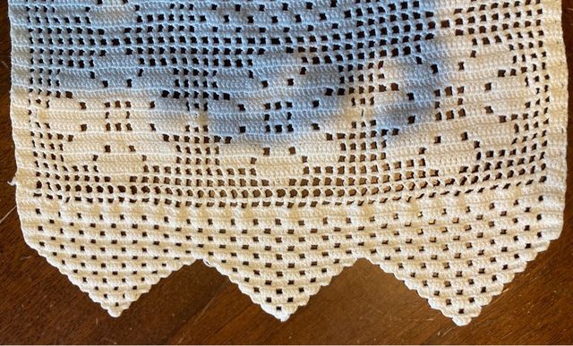 Runner realizzato all’uncinetto