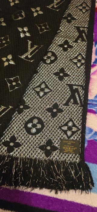 Bufanda luis vuitton original negra