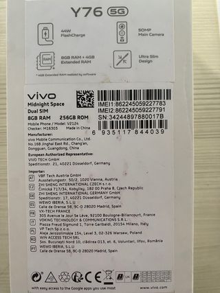 Vivo y76 5g