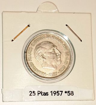 1957 - 25 pesetas *58 (5 duros)