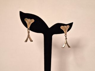 Pendientes plata maciza vintage década 90