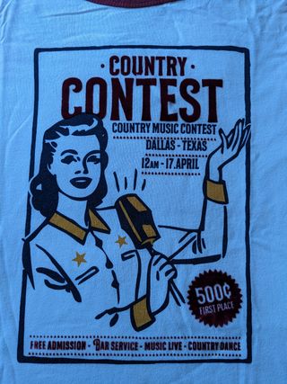 Camiseta retro talla M