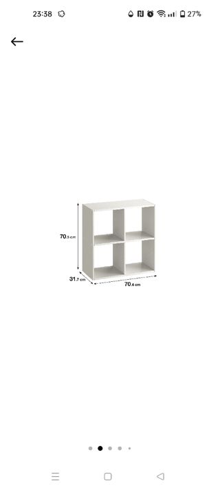 Mueble almacenaje y cestas