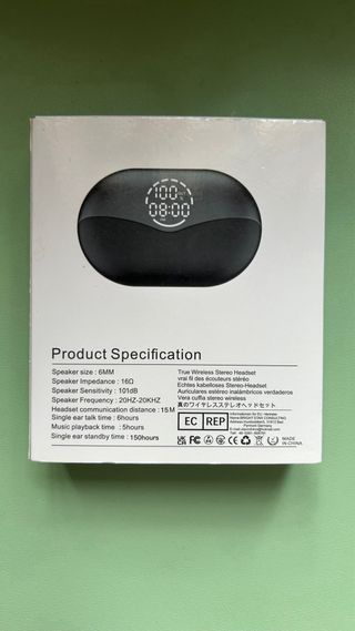 Auriculares inalambricos con power bank