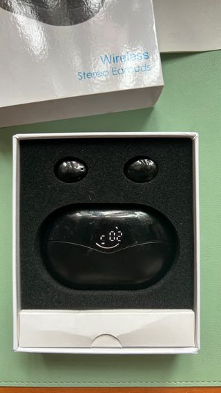 Auriculares inalambricos con power bank