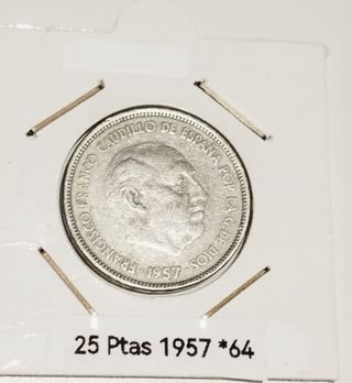 1957 - 25 pesetas *64 (5 duros)