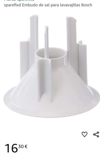 Embudo para sal del lavaplatos