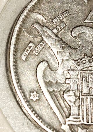 1957 - 25 pesetas *67 (5 duros) 