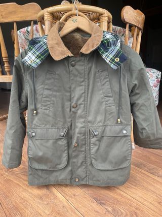 Chaqueton de niño tipo barbour 