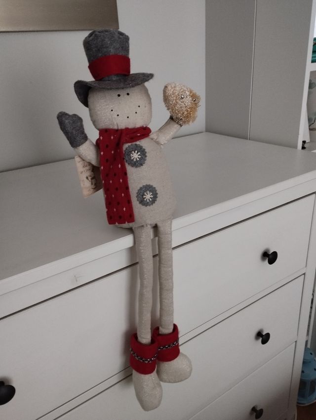 Muñeco de nieve decoración de Navidad 60cm NUEVO