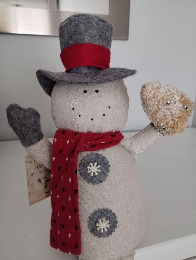 Muñeco de nieve decoración de Navidad 60cm NUEVO