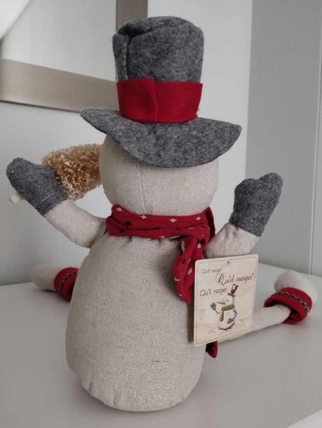 Muñeco de nieve decoración de Navidad 60cm NUEVO