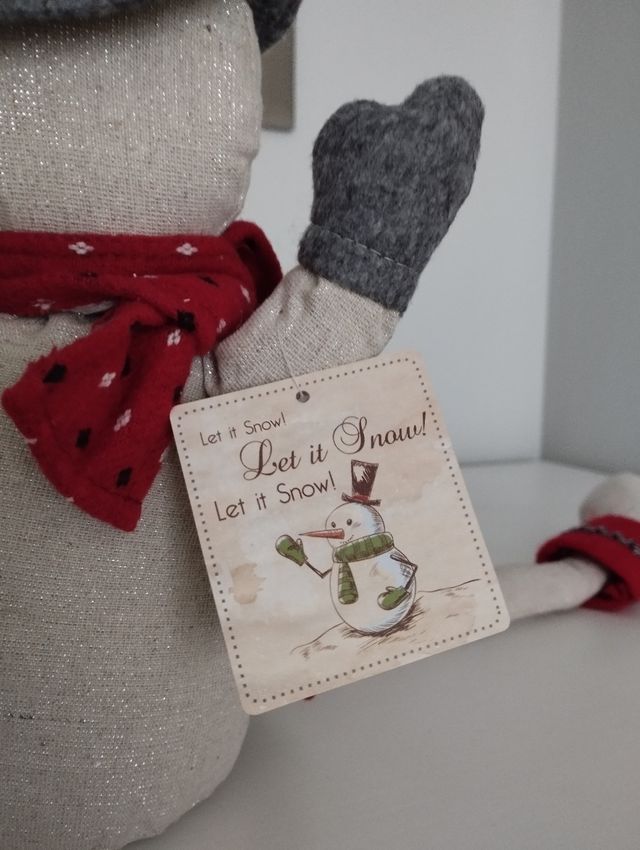 Muñeco de nieve decoración de Navidad 60cm NUEVO