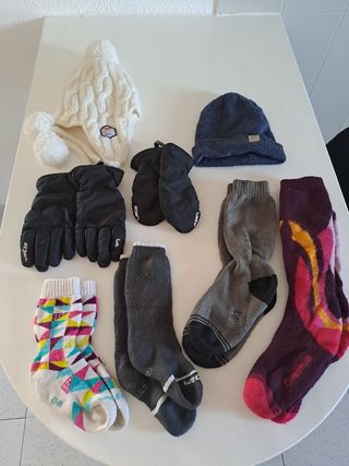 Lote accesorios ropa esquí Wedze