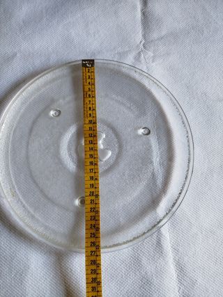 Plato de 27 cm para microondas grande.