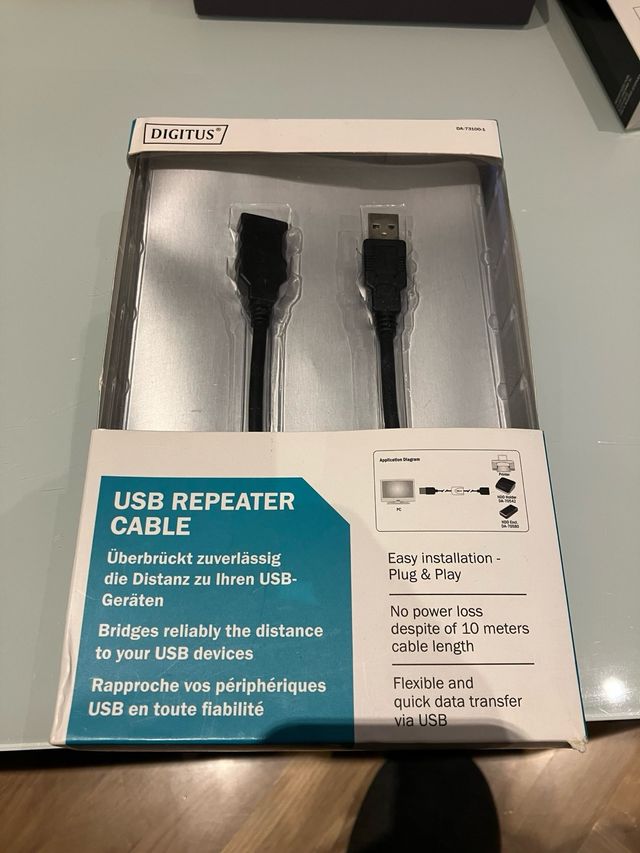 Cable Repetidor DIGITUS USB 10 m
