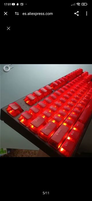 Teclas color rojo readson