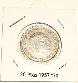 1957 - 25 pesetas *70 (5 duros)