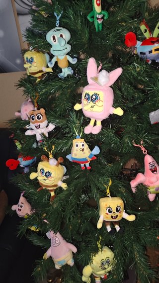 Adornos Bob esponja árbol navidad