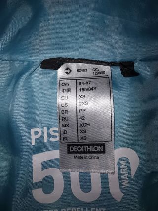 Plumas chica Decathlon 