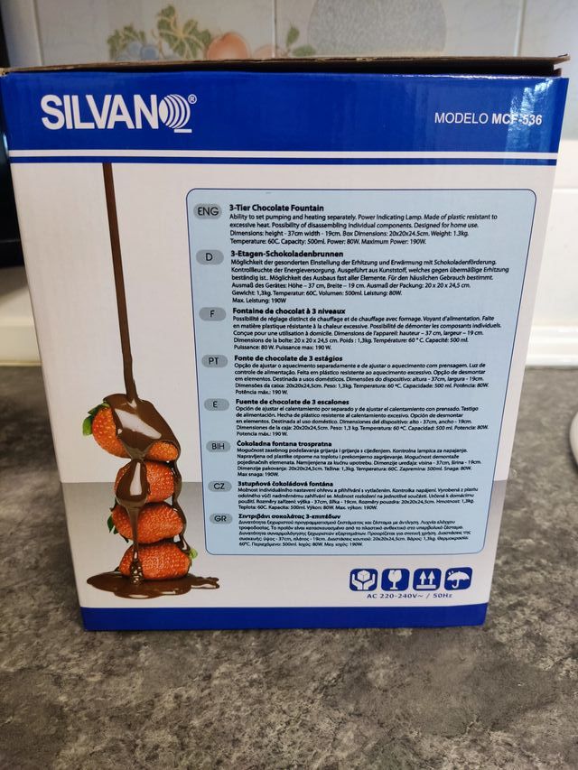 Fondue de chocolate 3 niveles