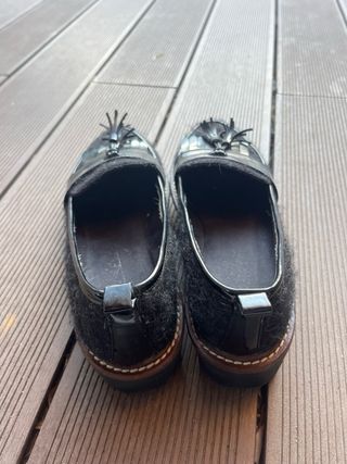 Zapatos tipo mocasin negro